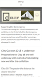 Mobile Screenshot of cleycontemporaryart.org