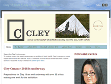 Tablet Screenshot of cleycontemporaryart.org